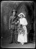 Wedding portrait of John Frederick Taylor and Maud Florence MacLeod (nee des Forges), 15 February 1917, Wellington, by Berry &amp; Co. Purchased 1998 with New Zealand Lottery Grants Board funds. Te Papa (B.045853)