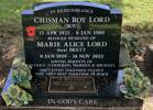 B09¹ · Papakura Cemetery Lord CR 642933 with Wife Rememberd by children 