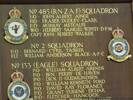Memorial board at Altar - St George&#39;s RAF Chapel of Remembrance