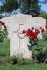 Raymond's gravestone, Cassino War Cemetery, Italy.