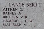 Gordon's name is on Chunuk Bair New Zealand Memorial to the Missing, Gallipoli, Turkey.