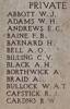 William's name is on Chunnuk Bair New Zealand Memorial to the Missing, Gallipoli, Turkey.