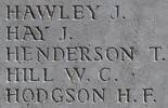 Thomas Henderson's name is inscribed on Caterpillar Valley NZ Memorial to the Missing, France.