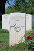 Austin's gravestone, Cassino War Cemetery, Italy.