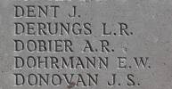 Arthur's name is inscribed on Caterpillar Valley NZ Memorial to the Missing, France.