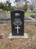 New Headstone for John Christie  in the Makaraka Cemetery : 1st N.Z.E.F. 23/2510 Pte J. CHRISTIE, Canterbury Regt, Died 17.11.1918, Aged 39 yrs.Blk MKF Plot 1323