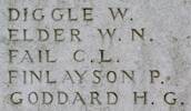 Clive's name is inscribed on Messines Ridge NZ Memorial to the Missing, West-Flanders, Belgium.