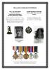 Showing medals for WW1 and WW2 Service