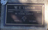 2nd NZEF, 804664 Pte W T TIPENE, 28 Maori Battn, died 19 July 1992 He is buried in the Taruheru Cemetery, Gisborne Blk RSA 34 Plot 361
