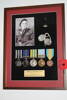 Family Photo Frame of Ron Beere and Medals Received 