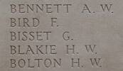 Gordon's name is inscribed on Tyne Cot Memorial to the Missing, Belgium.