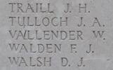 Walter's name is inscribed on Tyne Cot Memorial to the Missing, Belgium.
