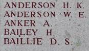 Albert's name is on Lone Pine Memorial to the Missing, Gallipoli, Turkey.