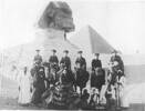 Chaplain Arthur Mitchell is on the third camel from the right.  His son Ronald Edwin Mitchell is on the second camel from the right.