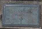 2nd NZEF, 46066 Bdr T H SCHOLLUM, NZ Artillery, died 4 October 1970 aged 52 years.
He is buried in the Taruheru Cemetery, Gisborne
Blk RSA Plot 580A