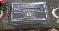 Lloyd is burried with his wife,