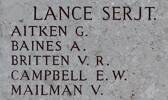 Ernest's name is on Chunuk Bair New Zealand Memorial to the Missing, Gallipoli, Turkey.