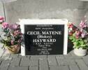 WO # 4212707 Cecil Matene (B lokey) HAYWARDRAF    RNZAF Flight Wing Died 11 March 2000 in RotoruaWW2 RNZAF RAF Typhoon and Tempest pilot Cecil Hayward's grave beside his other brothers at Ohinemutu war veterans cemetary at Rotorua.