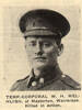 Newspaper Clipping of Cpl W. H. Melhuish
