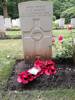 Les Arnold&#39;s grave, visited 16th July 2017 by two relatives from Nelson, New Zealand. Les is my Grandfather&#39;s cousin.