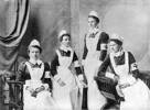 These nurses from Canterbury were the first to depart New Zealand for the South African War in January 1900. From left to right: Sister Annie Hiatt; Sister Gertrude Littlecott; Sister Emily Peter; and Sister Grace Webster.