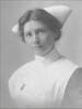 Portrait of Muriel Goulstone in nurse's uniform.