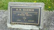 Cpl # 65279 R R HAENGA 28th Maori BattalionDied 13.10.1987 He is buried in the Riverside Cemetery, Masterton