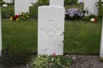 Headstone of RNZAF Pilot Officer Thomas B. Brierley -  at Arnhem, Netherlands.