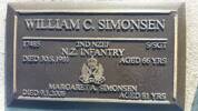17485 W C Simonsen and Wife&#39;s Headstone located at 
Anderson&#39;s Bay Cemetery, Dunedin.