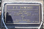 2nd NZEF, 817461 Pte P T DOWNES, 28 Maori Battn, died 21 September 1989 aged 66 years; FULLA DOWNES, died 22 October 1989 aged 68 years.
Both are buried in the Taruheru Cemetery
Blk RSA 34 Plot 277