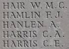 Arthur's name is inscribed on Caterpillar Valley NZ Memorial to the Missing, France.