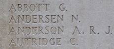 George's name is inscribed on Tyne Cot Memorial to the Missing, Belgium.