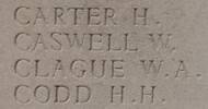 Herbert's name is inscribed on Messines Ridge NZ Memorial to the Missing, West-Flanders, Belgium.