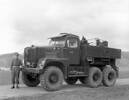 4849 SGT C.K. FARRELL standing next to a Scammell Wrecker NZ29967 at Trentham Military Camp.