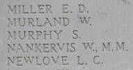 William's name is inscribed on Tyne Cot Memorial to the Missing, Belgium. (He was also known as John).