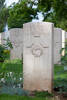 Leslie's gravestone, Cassino War Cemetery, Italy.