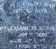 Buried in the Taruheru Cemetery, Gisborne
South African War Veteran, 809 Pte GRAHAME JOHNSTONE, 3rd Contingent, died 6 September 1938 aged 64. Beloved husband of Minna.