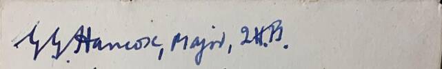 Signature obtained by Nita Dowson of Kaiwaka during the army manoeuvres north of Auckland in late March and early April of 1941.
