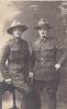 Photo of two WWI NZ soldiers. On the left is John (Jock) McCaskie. Soldier on the right unknown. Handwriting on reverse reads 'Uncle Jock - on left. 1st World War'
