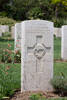 D'Arcy's gravestone, Sangro River War Cemetery, Italy.