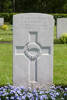 Thomas Berrett's gravestone, Cannock Chase War Cemetery Staffordshire, England.