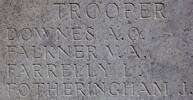 Victor's name is inscribed on Hill 60 Memorial, Gallipoli, Turkey.