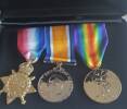 These are replica's of Grandpa's medals - 6/1473 
PTE. E.F. Bradley
C.I.B N.Z.I