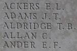 Edgar's name is inscribed on Caterpillar Valley NZ Memorial to the Missing, France.