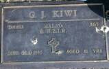Sgt George James KIWI - Kaurihihore Cemeterey. MV(59/61), BV(63/65)...