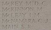 Malcolm's name is inscribed on Messines Ridge NZ Memorial to the Missing, West-Flanders, Belgium.