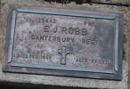 1st NZEF, 29643 Pte E J ROBB, Canterbury Regt, died 20 September 1969 aged 77 years.He is buried in the Taruheru Cemetery, Gisborne Blk RSA Plot 511