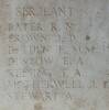 Edward's name is on Grevillers  New Zealand Memorial to the Missing, Bapaume, Pas-de-Calais, France.