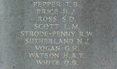 Owen's name is inscribed inside Runnymede Memorial.