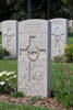 Oswald's gravestone, Sangro River War Cemetery, Italy.